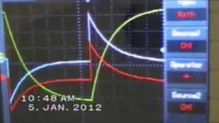 Oscilloscope numèrique le dipôle RC charge et décharge dun condensateur 11022012mpg [upl. by Georges483]