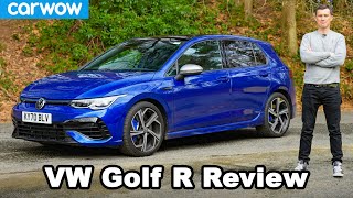 VW Golf R 2021 review see how quick it really is 060mph [upl. by Aihgn]