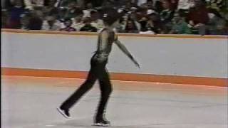 Heiko Fischer FRG  1988 Calgary Figure Skating Mens Long Program US ABC [upl. by Ayhtin]