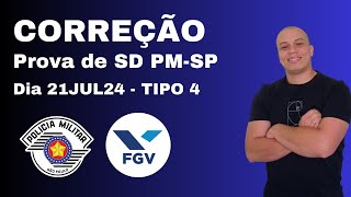Correção Prova de Matemática PMSP 2024  FGV  Resolução comentada  Prof Francis Alcantara [upl. by Cristen]