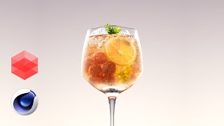 Create a Cocktail in Cinema4D and Redshift  A StepbyStep tutorial [upl. by Tirzah]