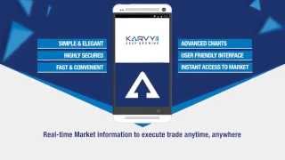 Karvy Mobile Trading App Features [upl. by Adora]