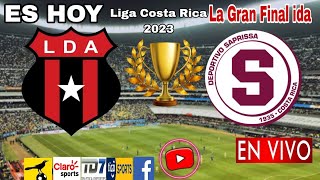 Alajuelense vs Saprissa en vivo donde ver a que hora juega La Liga vs Saprissa La Gran Final 2023 [upl. by Ylenats786]