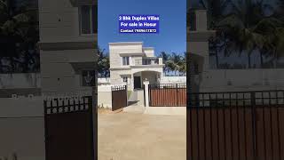 😊Hosur 3 Bhk Duplex Villas Sale in Hosur viralrells sgir templetown call7989627872 bmomkar [upl. by Dnomrej]