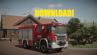 FS22 DOWNLOAD  GCBARt Scania P410WISS  OSP KSRG Chludowo [upl. by Eirehc990]