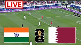 Qatar vs India Live Football  2026 FIFA World Cup Qualifiers AFC  Gameplay pes21 [upl. by Eulalee]