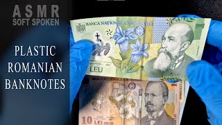 Romanian plastic banknotes are the most beautiful currency bills in the world  ASMR soft spoken [upl. by Bilat]