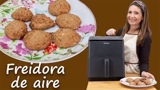 ✅ GALLETAS de Manzana 🍏 y Avena 🥣 en AIR FRYER  Repostería saludable  Cosori Dual Blaze [upl. by Antonius868]