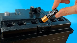 Brilliant Way to Restore an Old Battery to a New One in 1 min  Amazing invention [upl. by Aunson]