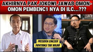 HABIS KESABARAN AKHIRNYA PAK JOKOWI JAWAB TELAK OMONOMON FERI 4MSARI DI ILC YG PENUH KEB3NCIAN [upl. by Leik919]