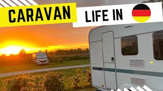 Camping with Caravan in Germany with Adria Aviva 360 DD  RÜGEN ISLAND 🇩🇪 [upl. by Treiber]