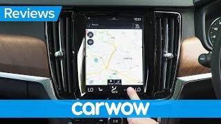 Volvo V90 2018 Estate infotainment and interior review  Mat Watson Reviews [upl. by Eentruok]