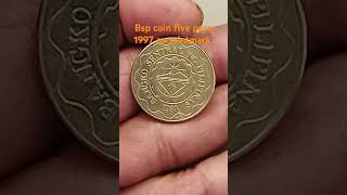 Bsp coin five peso coin 1997 no mintmark coin coinhunter collection philippinecoins [upl. by Clementina]