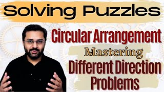 Circular Arrangement Different Directions  Puzzle for SBI PO [upl. by Aranahs]