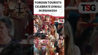 watch  Diwali Celebration done by foreigners in Rishikesh [upl. by Neil4]