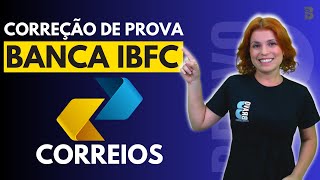 CORREÇÃO DE PROVA  PORTUGUÊS IBFC  CONCURSO DOS CORREIOS 2024 [upl. by Ailana]