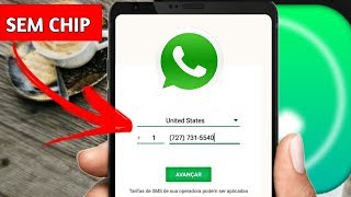 Como criar WhatsApp sem precisar de chip [upl. by Ecarg]