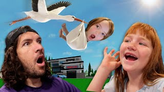 BABY DAY CARE Adley amp Niko get adopted by ROBLOX Dad Neighborhood pretend play with Robber Family [upl. by Sykleb524]