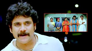 Nagarjuna Telling His Story To Brahmanandam And Others  Damarukam Movie Scenes  Maa Show [upl. by Ellebanna]