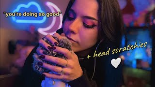 ASMR Telling You How Good You’re Doing for 20mins  head scratchies positive affirmations asmr [upl. by Anihta]