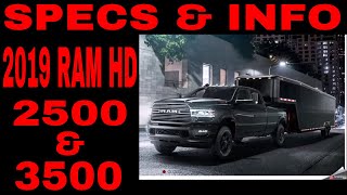 2019 Ram 2500 And 3500 HD Specs And Info  What We Know So Far [upl. by Na]