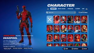 All Fortnite Marvel Collab Skins [upl. by Dnalyr717]