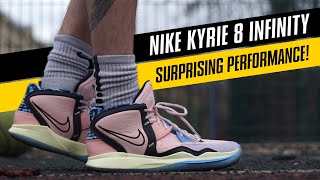 NIKE KYRIE 8 INFINITY REVIEW [upl. by Nimaj]