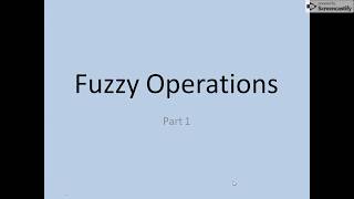 operations on fuzzy sets in hindi Part 1 [upl. by Wetzel389]