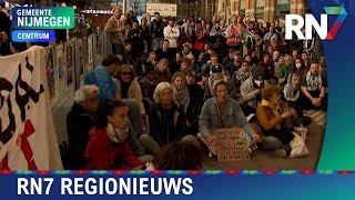 Sitin op station Nijmegen om aandacht te vragen voor Palestina  RN7 REGIONIEUWS [upl. by Eima929]