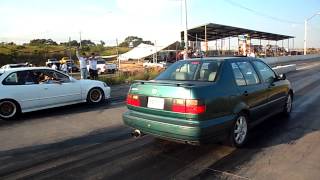 Jetta vr6 vs Honda civic Turbo [upl. by Nnarefinnej]