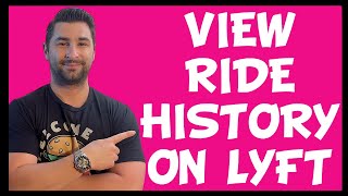 How to View Ride History on the Lyft App Tutorial [upl. by Siobhan238]