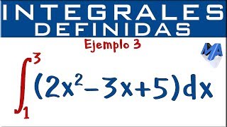 Integrales definidas  Ejemplo 3 [upl. by Lauer]