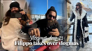 Filippo’s take over from the mountains Who did a better job Vlogmas 21  Tamara Kalinic [upl. by Nwahsav]