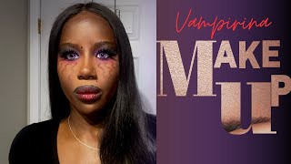 Vampirina Makeup Tutorial  makeupideas halloweenideas makeuptutorials [upl. by Nigam]