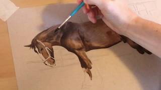 Blending Prismacolor Colored Pencil With Odorless Mineral Spirits  Timelapse [upl. by Arvonio]