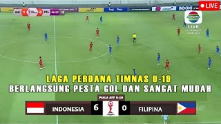 🔴 LIVE INDOSIAR INDONESIA U19 VS FILIPINA U19  LAGA PERDANA Piala AFF U19 2024 [upl. by Suhpoelc36]