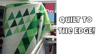 Quilting to the Edge of a Quilt with a Pantograph Design [upl. by Noyek]