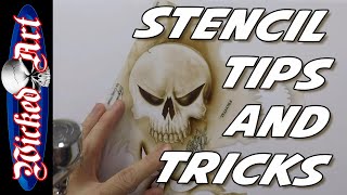 Airbrush Stencil Tips amp Tricks [upl. by Dekeles]