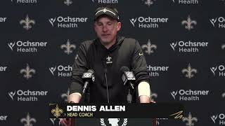 Saints Dennis Allen Apologizes to Arthur Smith Atlanta Falcons [upl. by Ahtebbat]