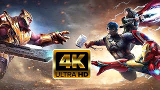 4K  Ultimato  Thanos Vs Cap america Homem de Ferra e Thor  Dublado  4K [upl. by Aivekal747]