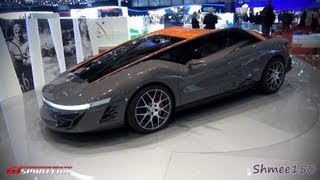 Bertone Nuccio Concept  Geneva 2012 with GTspiritcom [upl. by Imoian559]