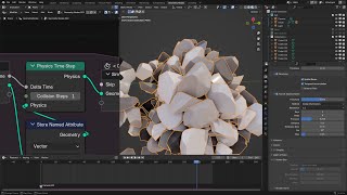 Blender Experimental Branches NPR Voronoi fracture RBD [upl. by Kulda76]