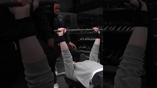 Bench Pressing With Kit Connor gym lifting kitconnor [upl. by Annahpos]