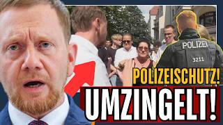 BÜRGERAUFSTAND 🚨 ESKALATION LIVE GEFILMT🎥 MENSCHEN stürmen ⚡️auf KRETSCHMER zu [upl. by Godliman]