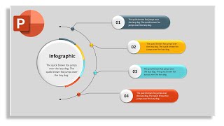 how to create 4 steps animated infographics in PowerPoint [upl. by Siahc397]