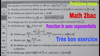 fonction logarithme et exponentielllemath de 2bac [upl. by Alenas428]