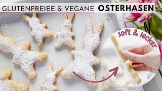 Glutenfreie amp vegane Osterhasen Rezept backen  so soft und lecker [upl. by Ripleigh]