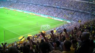 1860 München und BVB Fans singen gemeinsam quotScheiß FC Bayernquot  BVB TSV 1860 München DFB Pokal [upl. by Stranger]