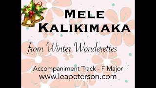 Mele Kalikimaka  Accompaniment Track [upl. by Neiv]