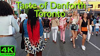 【4K】TASTE OF THE DANFORTH GREEKTOWN TORONTO  DANFORTH FESTIVAL 2023 [upl. by Kipp]